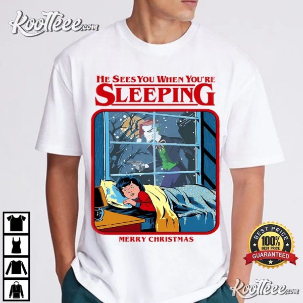 Joker He Sees You When You Are Sleeping T-Shirt