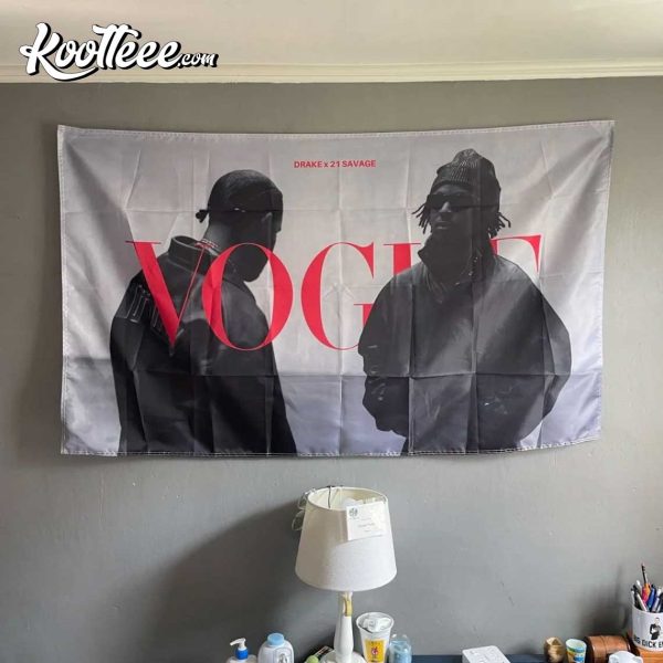 Drake and 21 Savage Vogue Tapestry