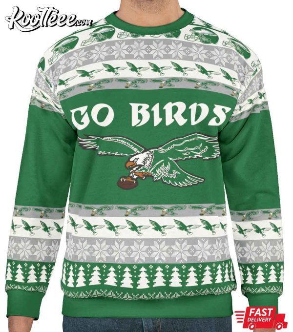 Philly Eagles Go Birds Ugly Christmas Sweater
