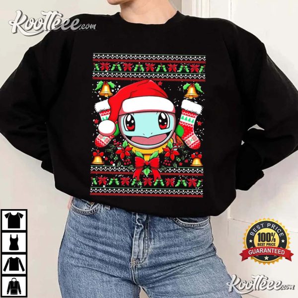 Squirtle Pokemon Christmas T-Shirt