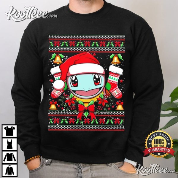 Squirtle Pokemon Christmas T-Shirt