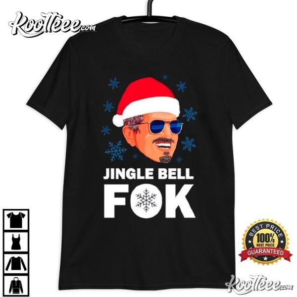 Jingle Bell Fok Santa Christmas T-Shirt
