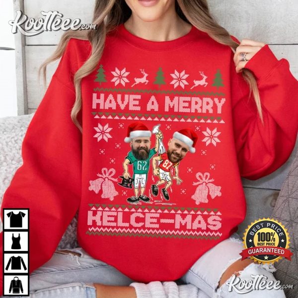 Travis Kelce Jason Kelce Christmas T-Shirt