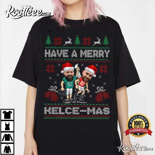 Travis Kelce Jason Kelce Christmas T-Shirt