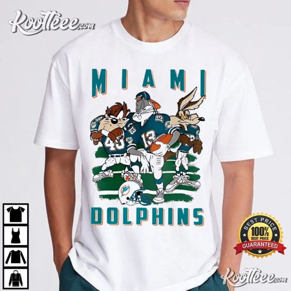 Miami Dolphins Looney Tunes Vintage T-Shirt