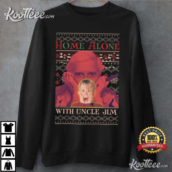 Jimmy Saville Home Alone With Uncle Jim Christmas T-Shirt