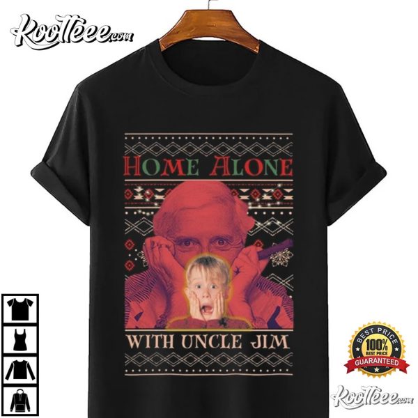 Jimmy Saville Home Alone With Uncle Jim Christmas T-Shirt