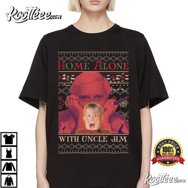 Jimmy Saville Home Alone With Uncle Jim Christmas T-Shirt