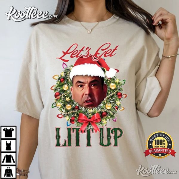 Louis Litt Let’s Get Litt Up Christmas T-Shirt