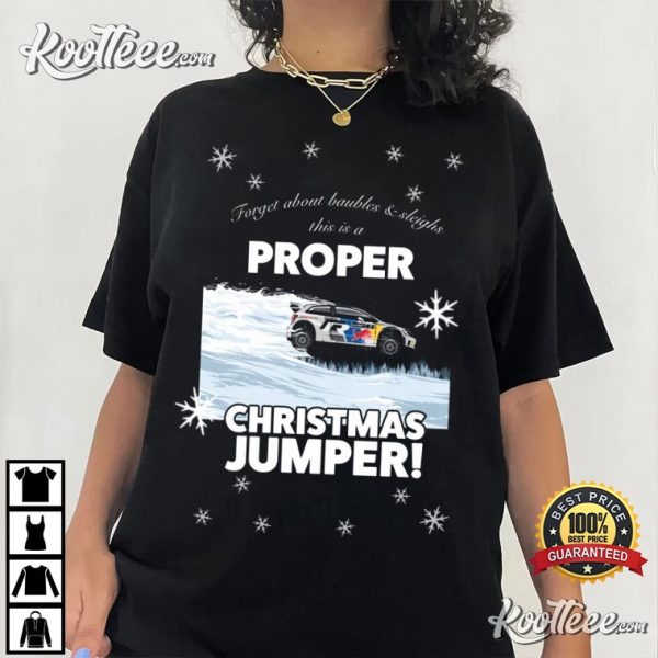 Car Racing Proper Christmas Jumper T-Shirt