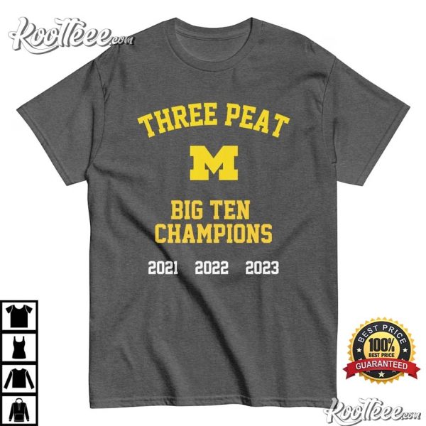 Michigan Football Big Ten Champions 2023 T-Shirt