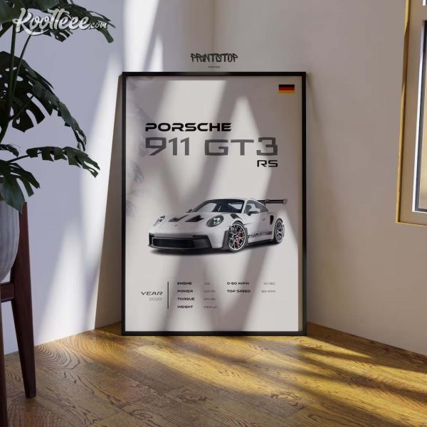 Porsche 911 GT3 RS Luxury Car Poster