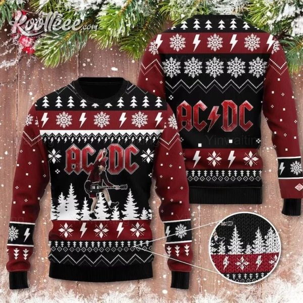 ACDC Band Ugly Christmas Sweater