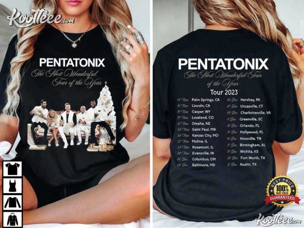 Pentatonix The Most Wonderful Tour Of The Year 2023 T-Shirt