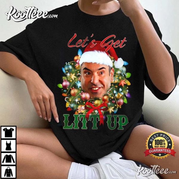 Louis Litt Let’s Get Litt Up Funny Christmas T-Shirt