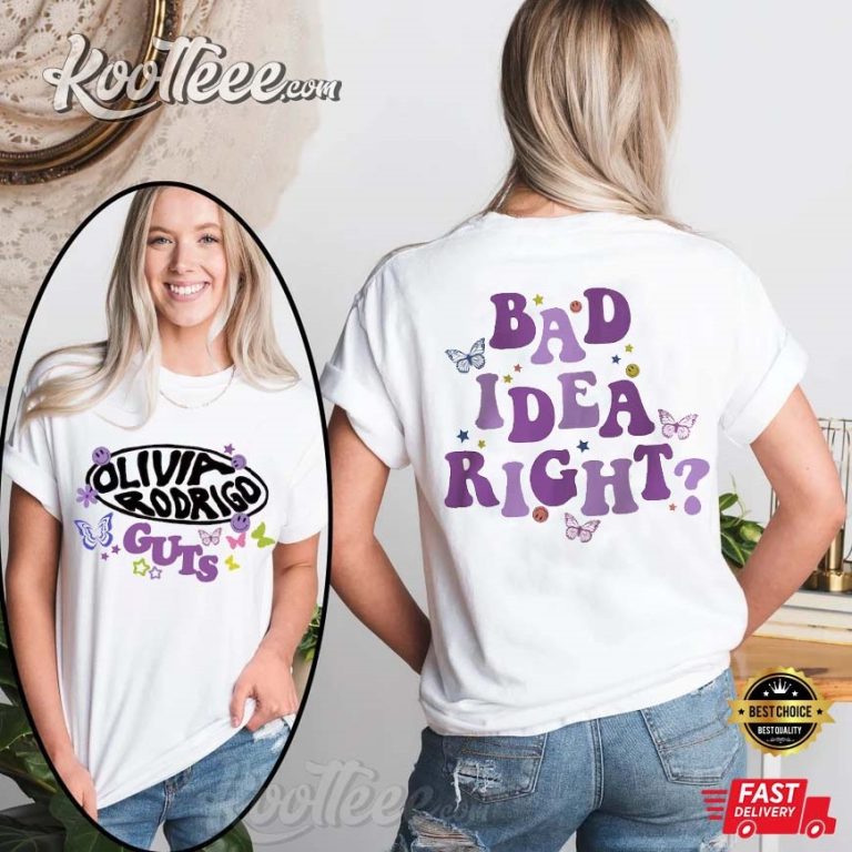 Olivia Rodrigo Guts Album Bad Idea Right T-Shirt