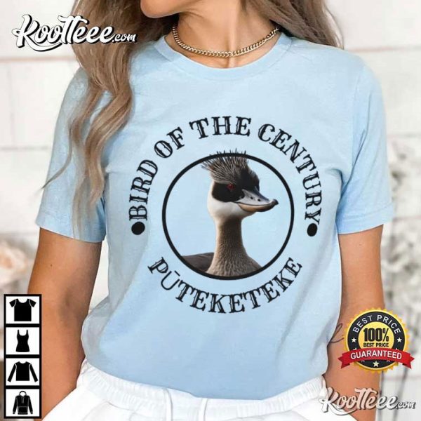 Puteketeke Bird Of The Century Crested Greb T-Shirt