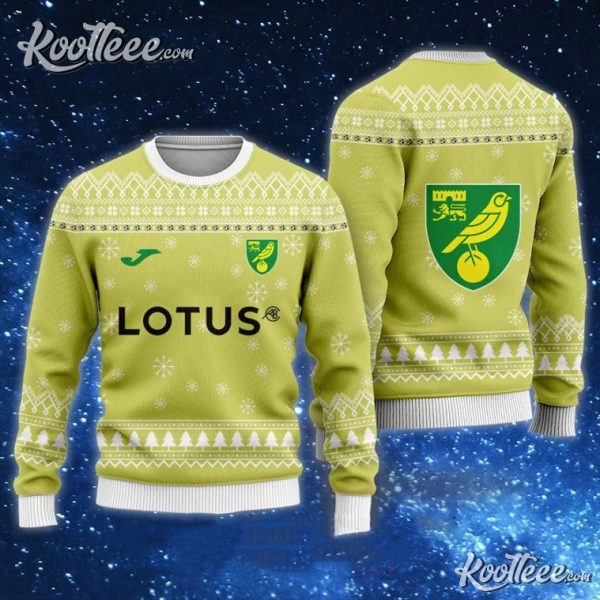 Norwich City Lotus Sponsor Ugly Christmas Sweater