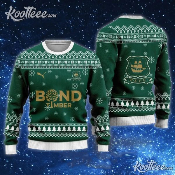 Plymouth Argyle Bond Timber Ugly Christmas Sweater