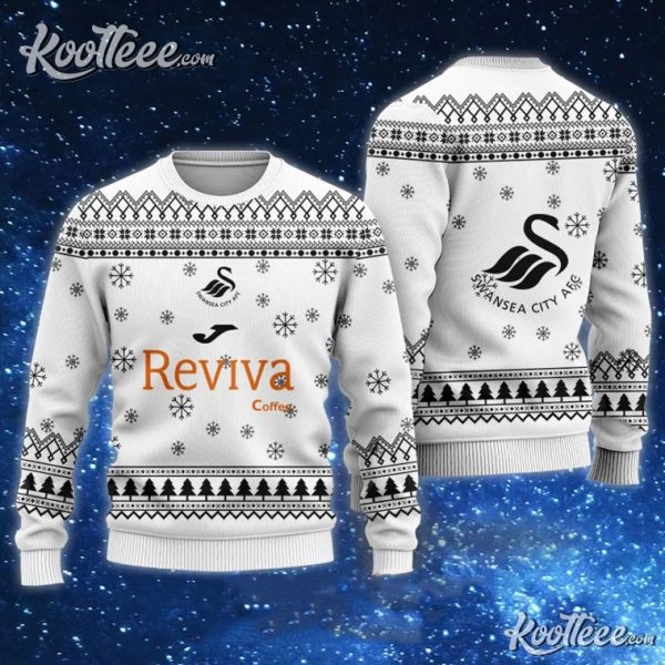 Swansea City AFC Reviva Coffee Ugly Christmas Sweater