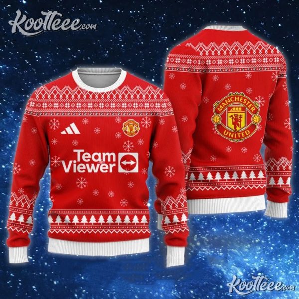 Manchester United TeamViewer Ugly Christmas Sweater