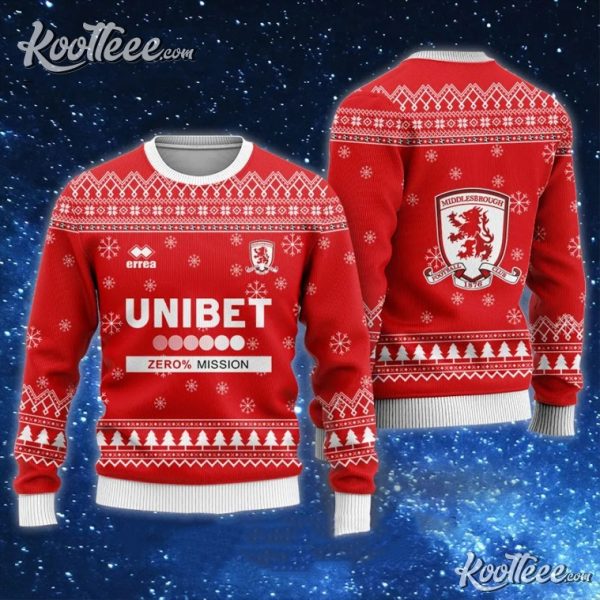 Middlesbrough FC Unibet Ugly Christmas Sweater