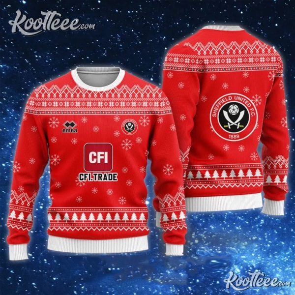 Sheffield United CFI Trade Ugly Christmas Sweater