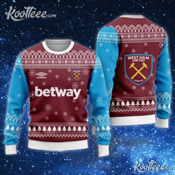 West Ham United Betway Ugly Christmas Sweater