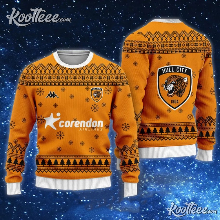 Hull City AFC Corendon Airlines Ugly Christmas Sweater