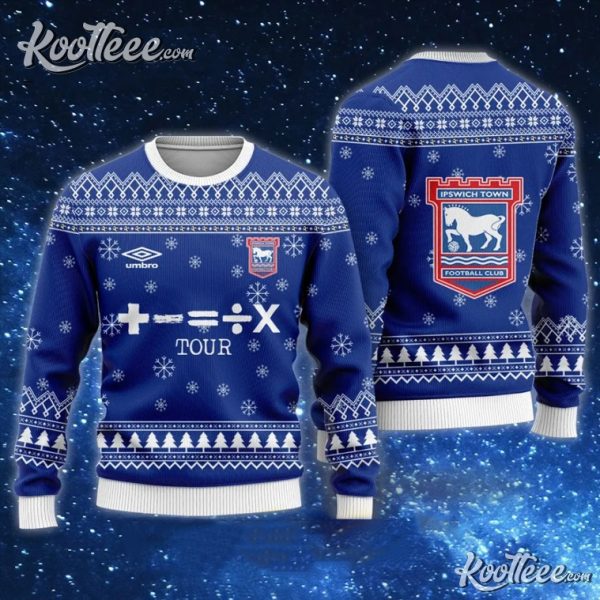 Ipswich Town The Mathematics Tour Ugly Christmas Sweater