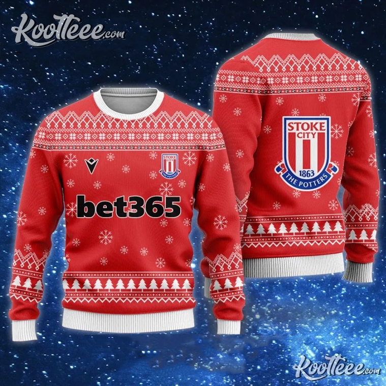 Stoke City FC Bet365 Ugly Christmas Sweater