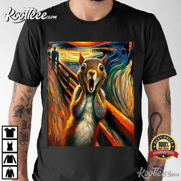 Impressionism Art The Scream Squirrel T-Shirt