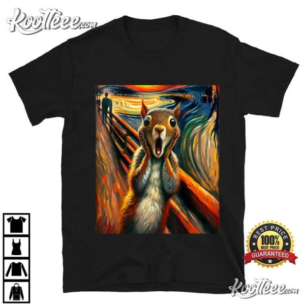 Impressionism Art The Scream Squirrel T-Shirt