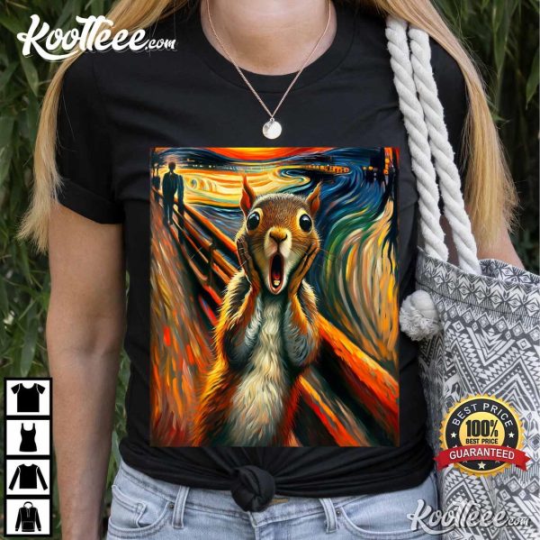 Impressionism Art The Scream Squirrel T-Shirt