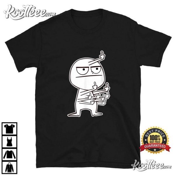 Middle Finger Maniac Funny T-Shirt
