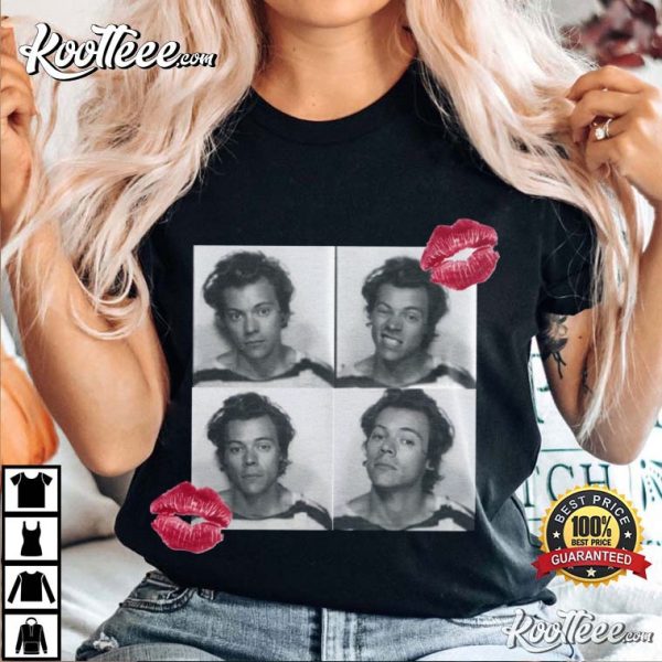 Harry Styles Vintage Photobooth Kissing T-Shirt