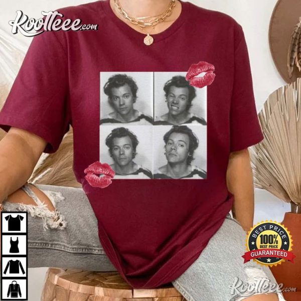 Harry Styles Vintage Photobooth Kissing T-Shirt