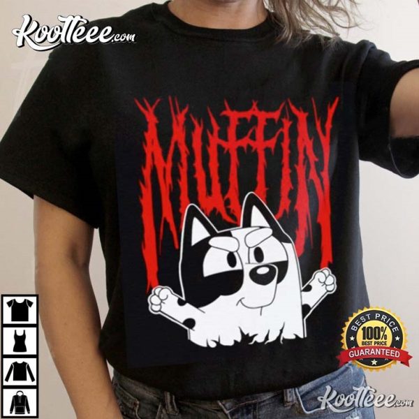 Muffin Heeler Metal Bluey T-Shirt
