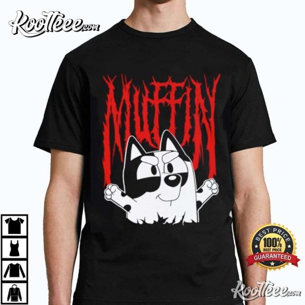 Muffin Heeler Metal Bluey T-Shirt