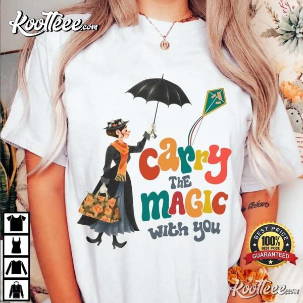 Mary Poppins Carry The Magic With You Retro T-Shirt