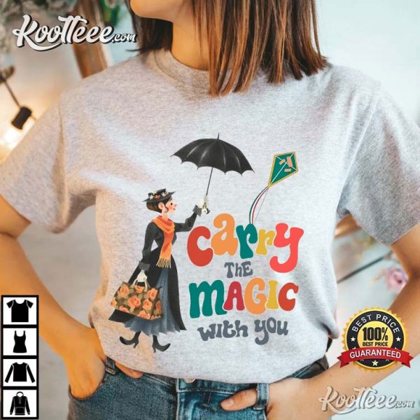 Mary Poppins Carry The Magic With You Retro T-Shirt