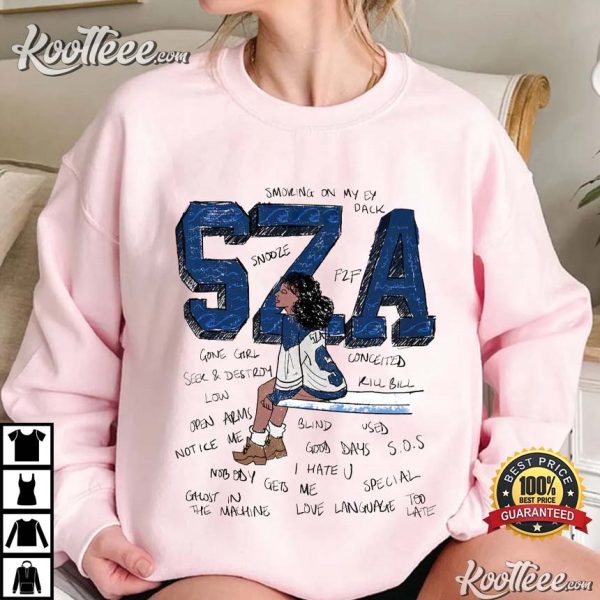 SZA Songs List Gift For Fan T-Shirt