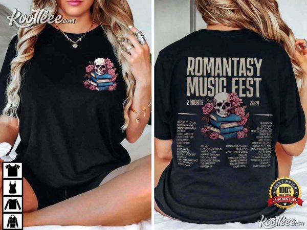 Romantasy Music Fest Booklover Smut Gift T-Shirt