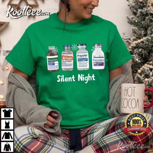 Silent Night Nurse Gift T-Shirt