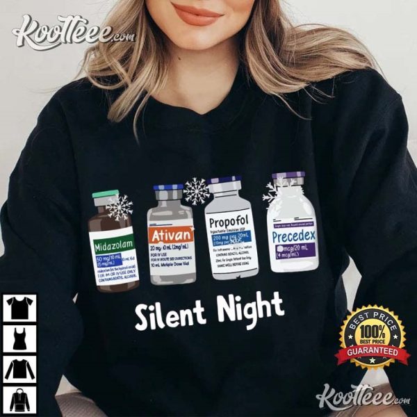 Silent Night Nurse Gift T-Shirt