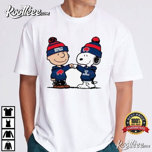 Buffalo Bills Charlie Brown And Snoopy T-Shirt
