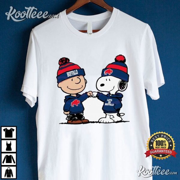 Buffalo Bills Charlie Brown And Snoopy T-Shirt