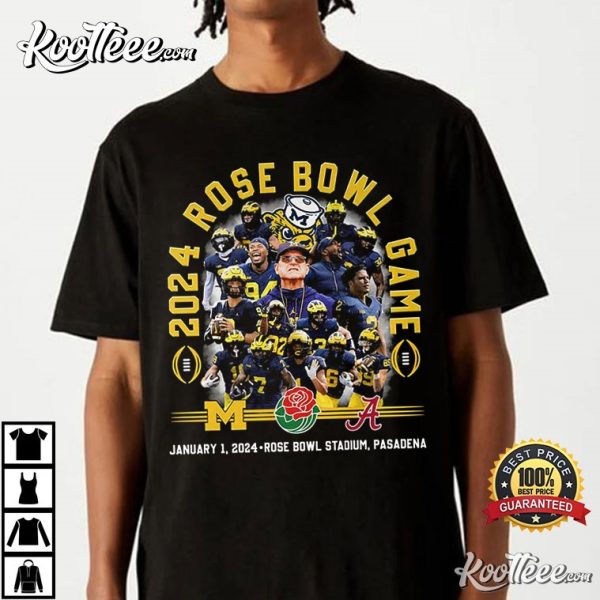 2024 Rose Bowl Game Michigan T-Shirt