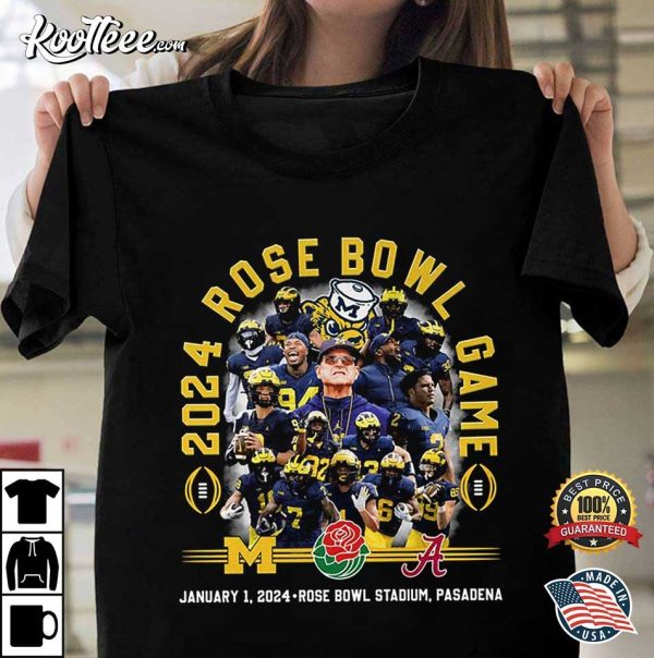 2024 Rose Bowl Game Michigan T-Shirt