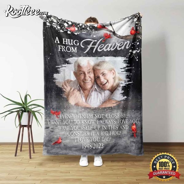 A Hug From Heaven Custom Fleece Blanket